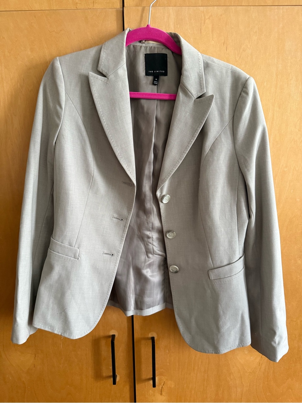 The Limited Light Gray Tailored Women's Blazer